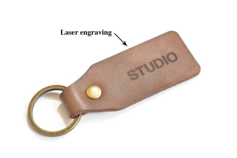 Leather key tag TA 035-2