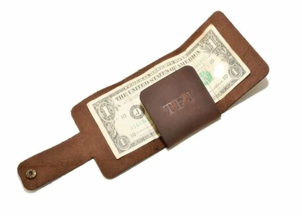 Leather trifold mens wallet ta-047-2